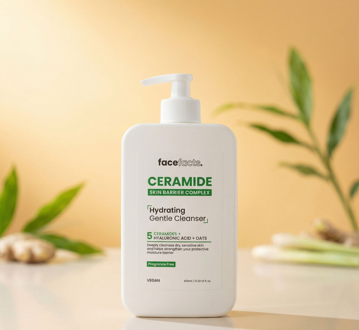 Face Facts Ceramide Skin Barrier Complex Hydrating Gentle Cleanser – 400ml