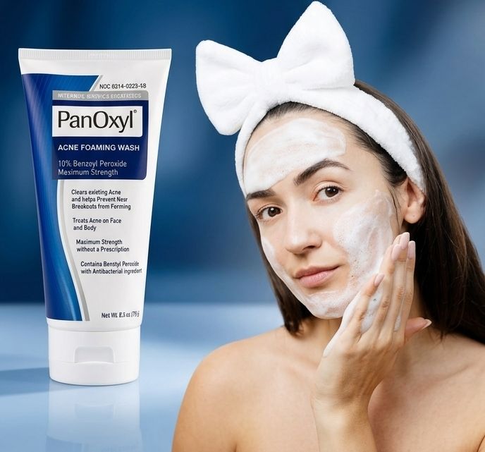 PanOxyl Acne Foaming Wash (10% Benzoyl Peroxide) – Maximum Strength Acne Cleanser