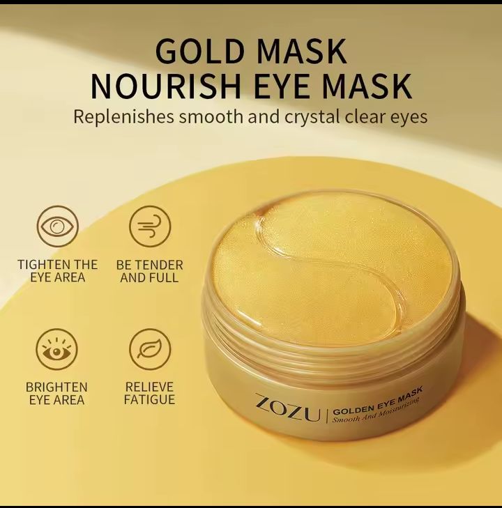 ZOZUI Smooth Eye Mask – Gold & Avocado Hydrating Under-Eye Patches