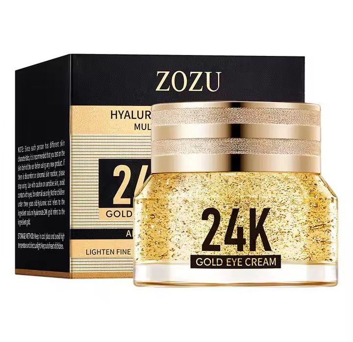 24K Gold Hyaluronic Acid Eye Cream – Anti-Dark Circles, Eye Bags & Wrinkle Repair