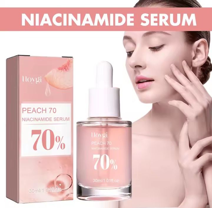 Peach 70% Niacinamide Facial Serum – Fade Melanin, Moisturize, Shrink Pores & Brighten Skin