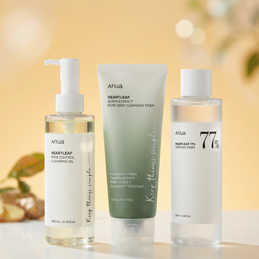 Anua Heartleaf Clear Skin Set (4-in-1 Calming & Pore Care Kit)