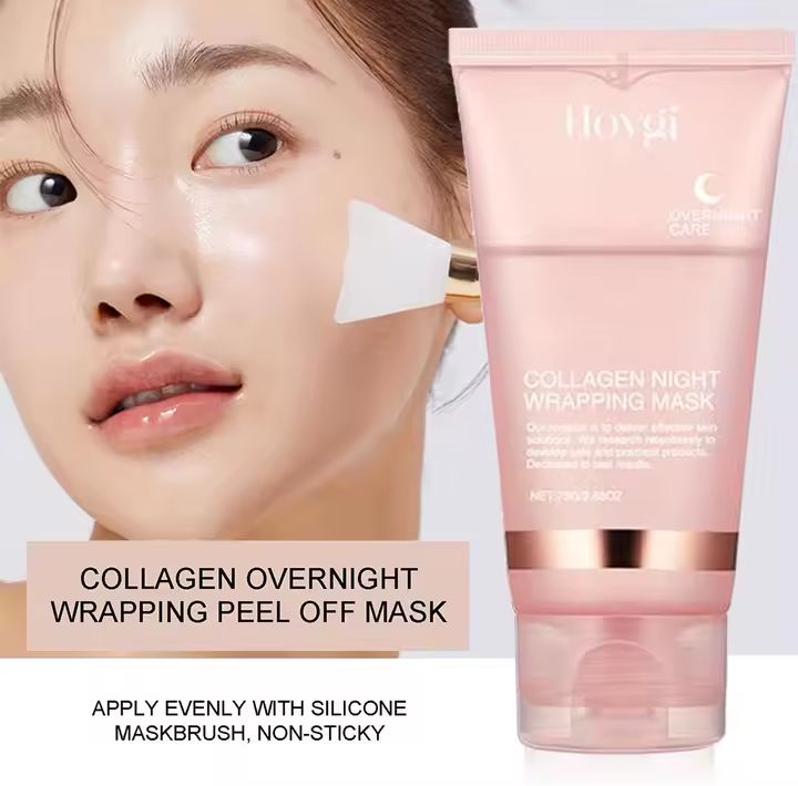 Collagen Overnight Wrapping Peel-Off Facial Mask – Deep Hydration Korean Night Care (75ml)