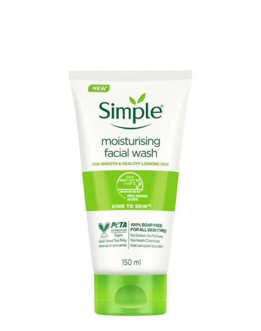 Simple Hydrating Light Moisturiser & Moisturising Facial Wash Duo – Gentle, Lightweight Skincare for All Skin Types