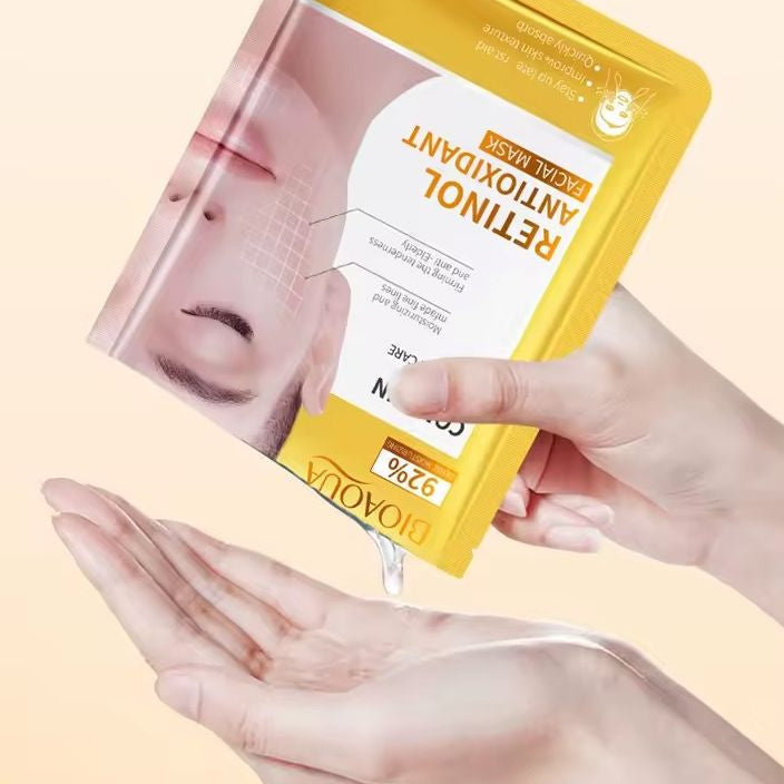BIOAQUA Hydrating & Anti-Aging Facial Sheet Mask Set (Hyaluronic Acid + Collagen)