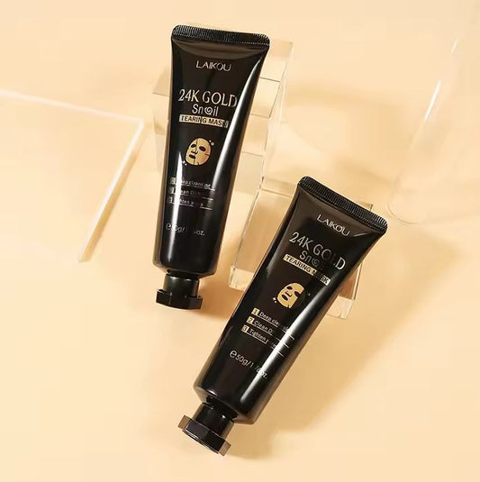 LAIKOU 24K Gold Snail Tearing Mask – Deep Cleansing & Pore Refining Peel-Off Mask