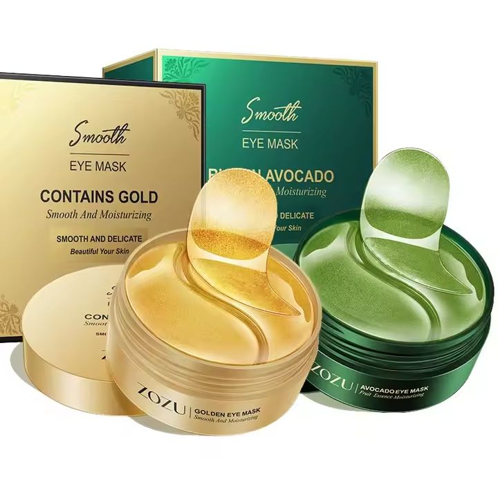 ZOZUI Smooth Eye Mask – Gold & Avocado Hydrating Under-Eye Patches