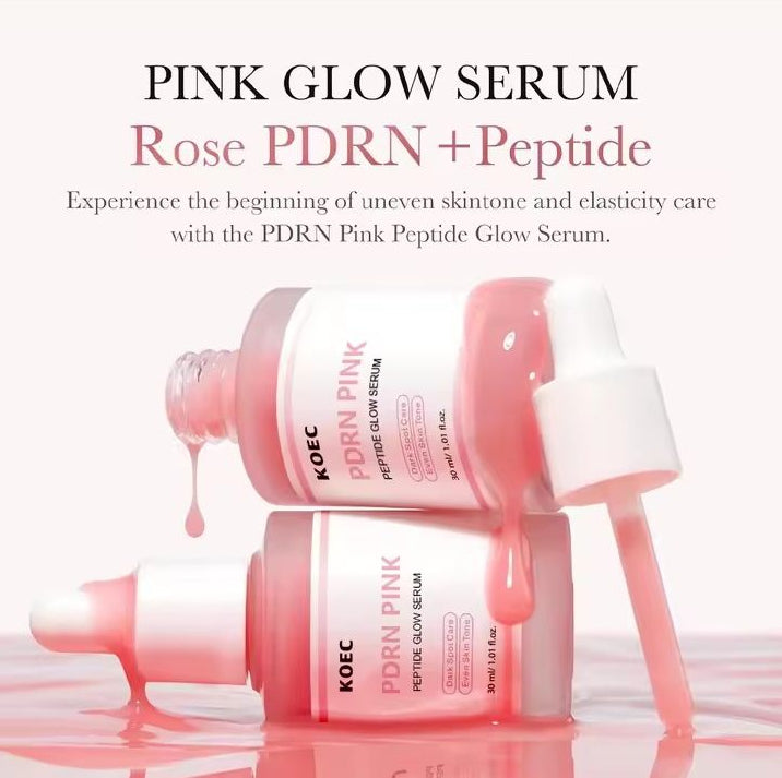 30ml Salmon PDRN Pink Peptide Glow Facial Serum – Dark Spot Care, Even Skin Tone, Elasticity Boost, Smoothing & Firming with Adenosine